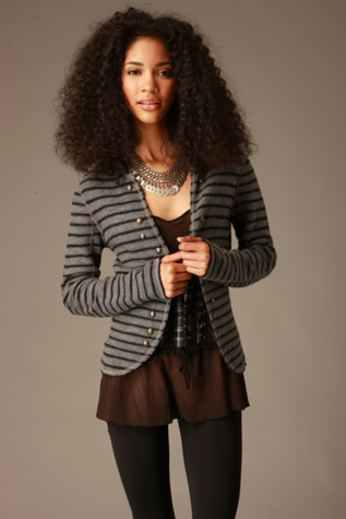 Studded Stripe Blazer