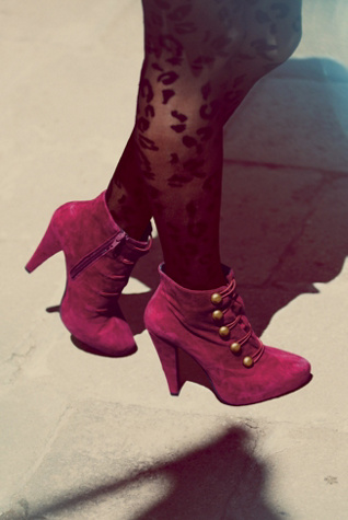 Jeffrey Campbell Sgt Pepper Ankle Boot - wine suede 7