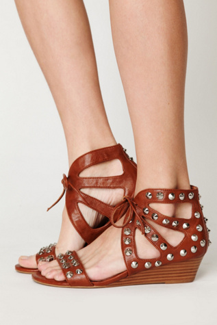 Jeffrey Campbell Paige Studded Sandal - Tan / Silver 9