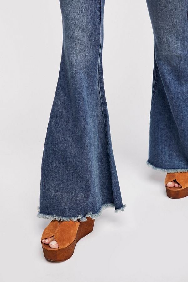 denim super flare jeans