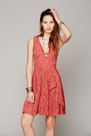 Free People Womens Flower Basket Sun Dress