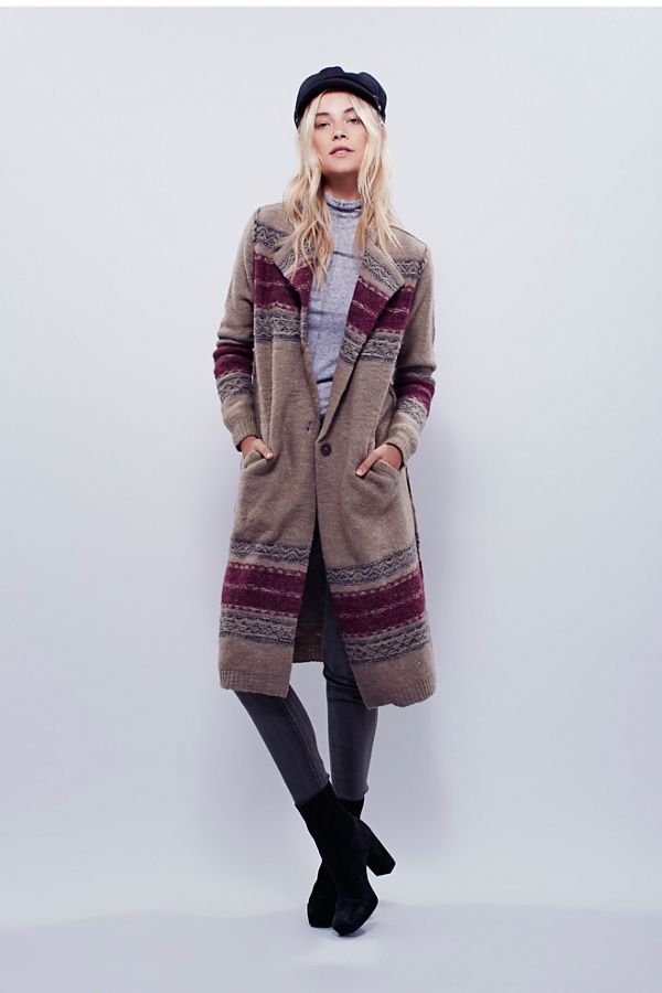 Boiled Wool Border Jacket Free People