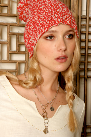 Free People Clothing Boutique > Vintage Christmas Pompom Hat :  red christmas pompom winter