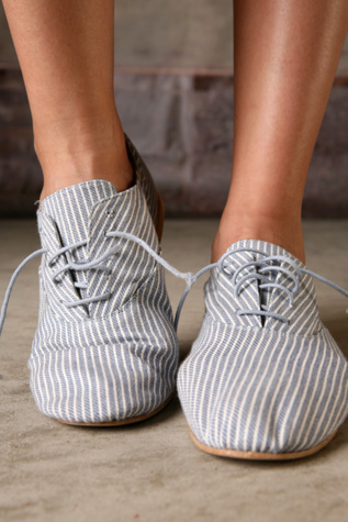 Free People Clothing Boutique > Blue Stripe Brogue from freepeople.com