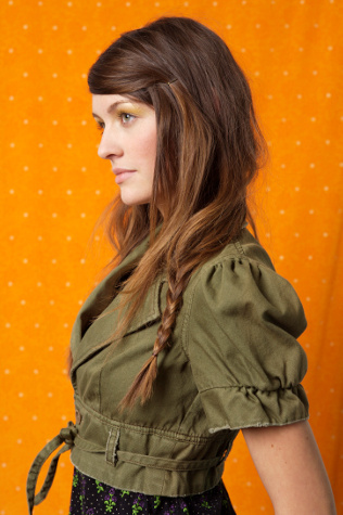 puff sleeve crop jacket