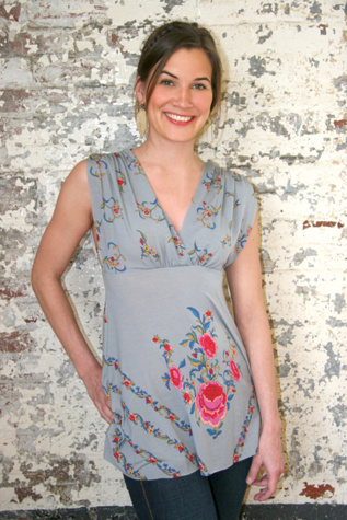Free People Clothing Boutique > Slinky Double V :  floral empire top waist