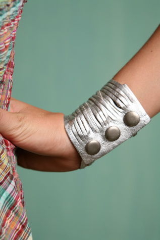 Free People Clothing Boutique > Shredded Leather Cuff from freepeople.com