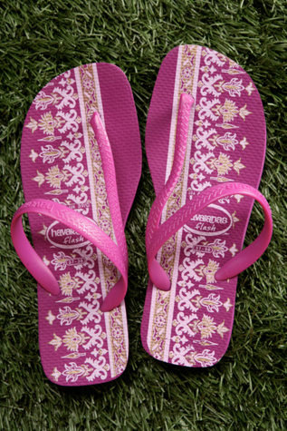 Ethnic Flash Flip Flops