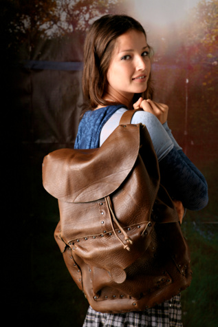 Rustic Leather Back Pack