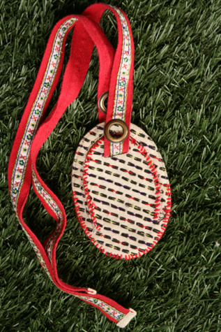 Quilted Spanish Luggage Tag