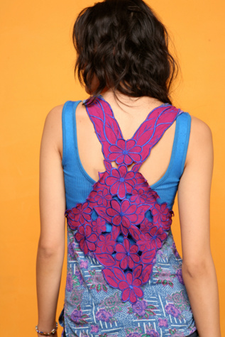 Climbing Blooms Cutaway Top