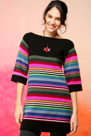 Free People Gradient Stripe Sweater from freepeople.com