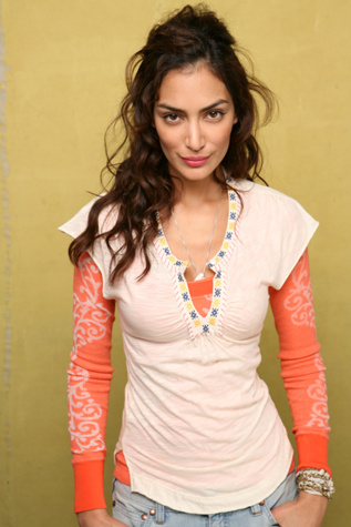 Slub Cross Stitch Top
