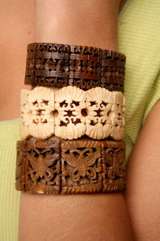 Carved Peace Bracelets