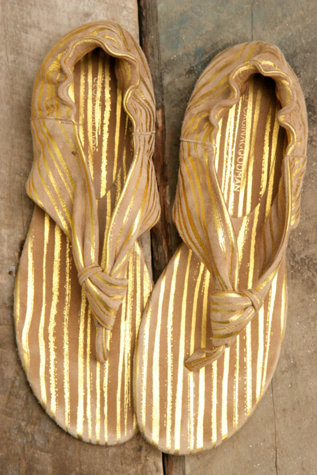 Myan Striped Sandal