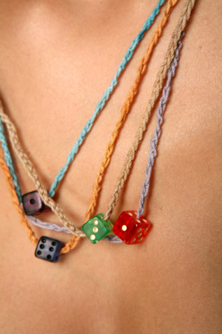Free People Clothing Boutique > Mini Dice Necklace :  gambling