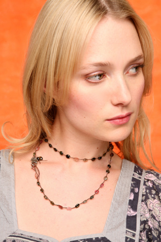 Watermelon Stone Necklace