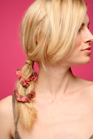 Gauze Mobius Scrunchy