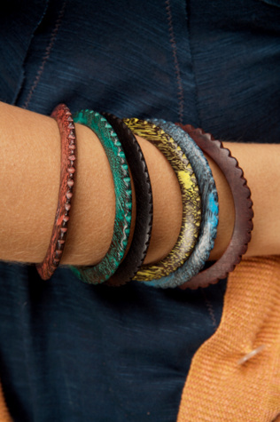 Wood Worn Bangles