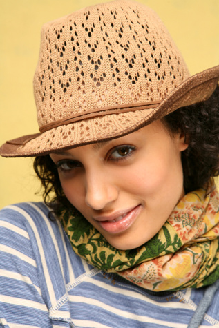 Pointelle Knit Fedora