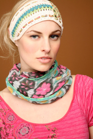 Cotton Candy Crochet Mirror Headband