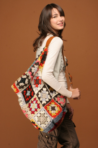 Crochet Patchwork Satchel