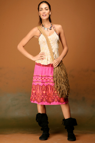 Benji's Linen Smocked Skirt