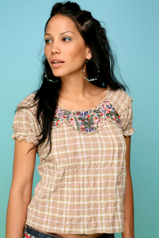 Plaid Bonita Top