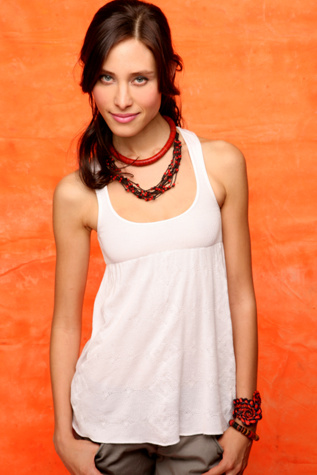 Solid Jacquard Racerback