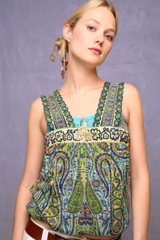 Banded Border Top