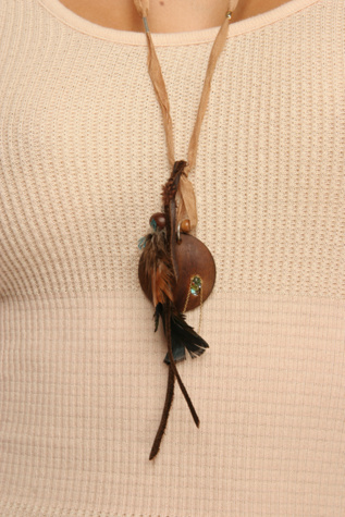 Feather Earth Necklace