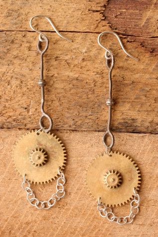Tick Tock Clock Earring