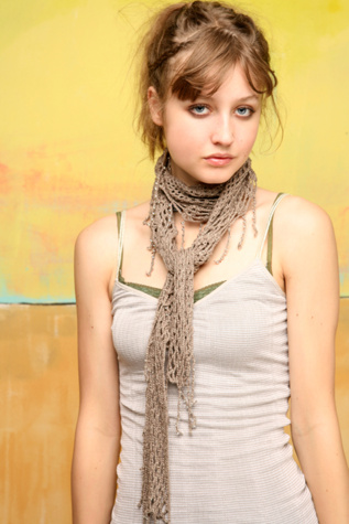 Dripping Knit Scarf