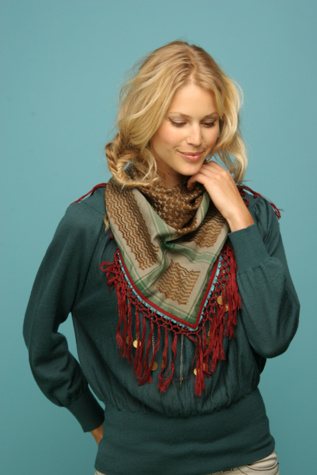 Nomad Coin Fringe Scarf