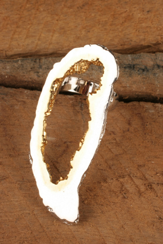 Dipped Geode Ring