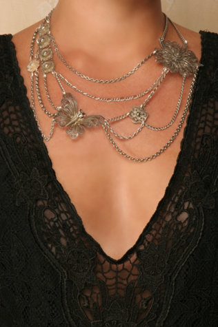 Wings and Petals Necklace