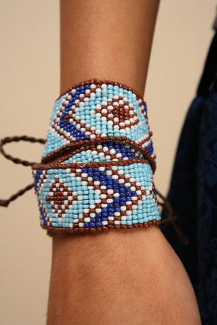 Diamondback Beaded Wrap