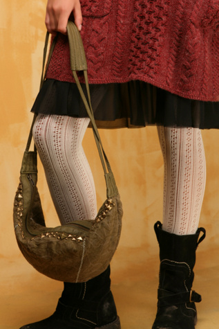Studded Moon Bag