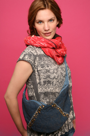 Studded Moon Bag