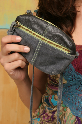 Handi Canvas and Leather Clutch