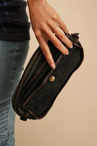 We The Free Scrunched Canvas Pouch