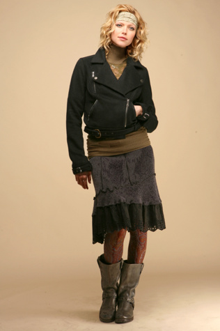 Pieced Sweater Skirt