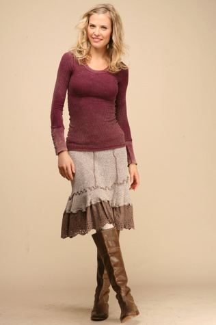 Pieced Sweater Skirt