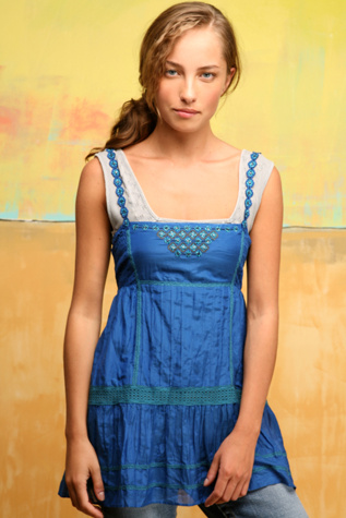 Dropwaist Silk Cami
