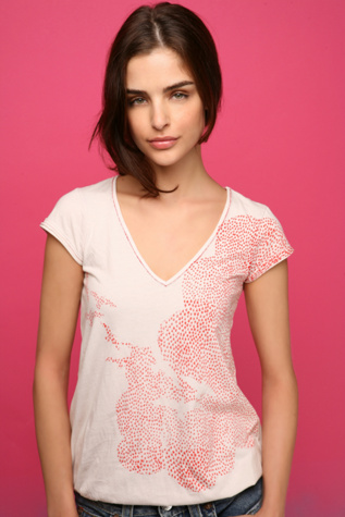 Printed Banded Tee