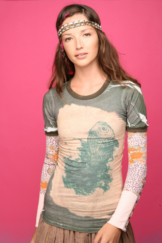 We The Free Olive Fish Tee