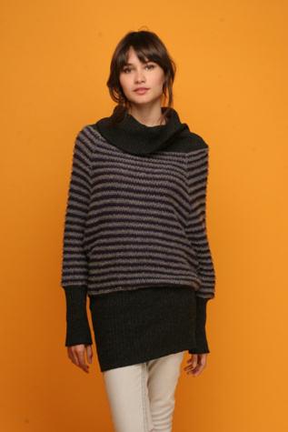 Free People Clothing Boutique > Mixed Stripes Cowlneck from freepeople.com