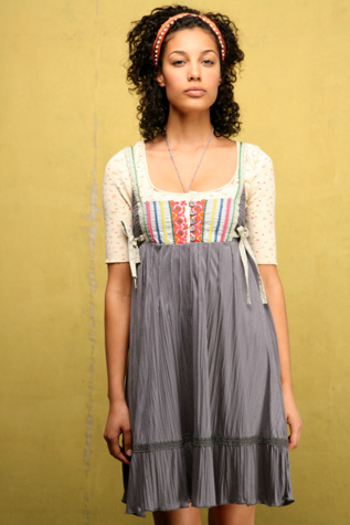 Ribbon Bib Knit Dress