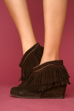 Krystal Fringe Wedge by Jeffrey Campbell