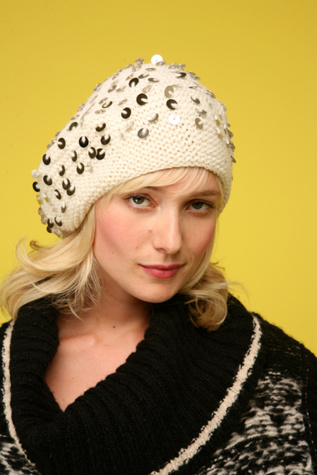 Sequin Crochet Beret